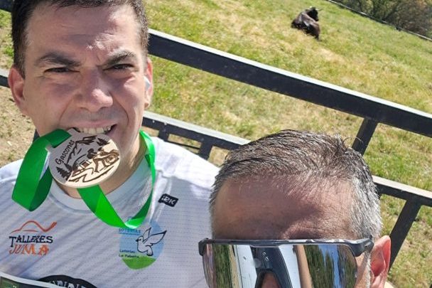 Ramon y Miugel con medallas